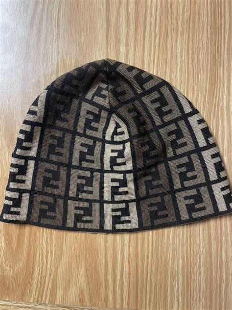 red fendi beanie|fendi monogram beanie.